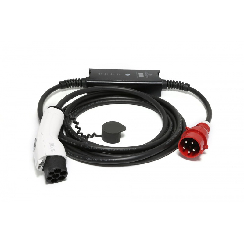 Type 2 Portable Ev Charger 11Kw Cee - Зарядное устройство для электромобилей с дисплеем